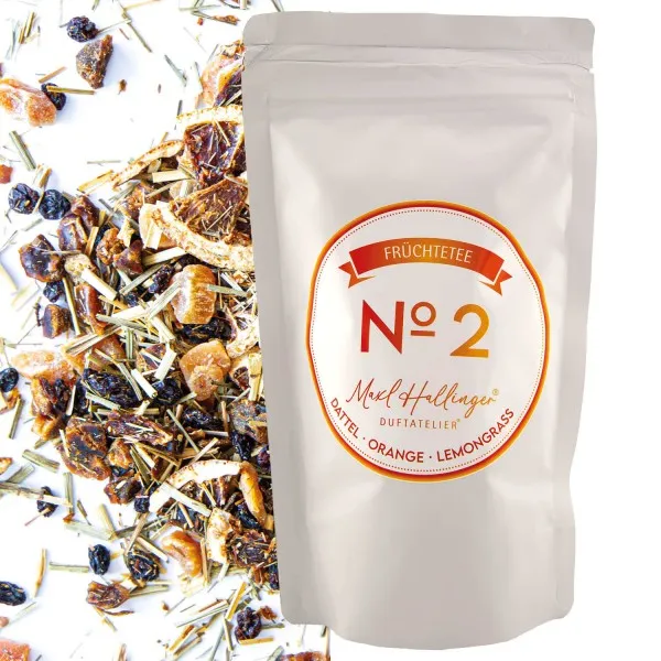 No. 2 (mit Dattel, Orange & Papaya) - Früchtetee, loser Tee im Beutel