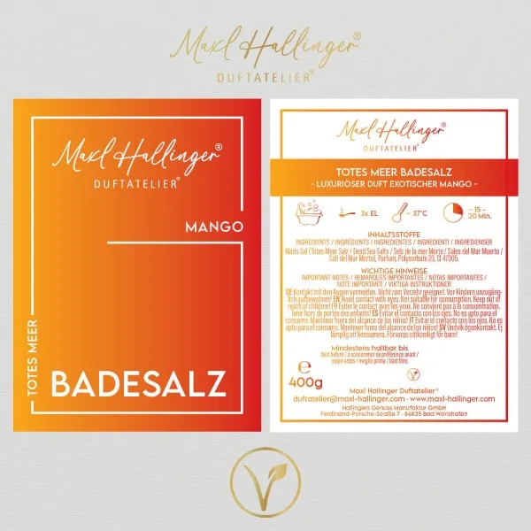 Mango - Badesalze, Badezusatz Totes Meer