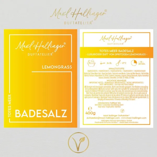 Lemongrass - Badesalze, Badezusatz Totes Meer