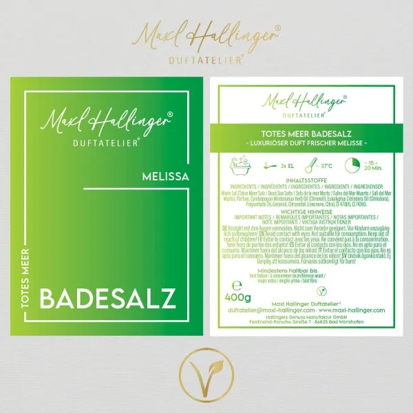 Melissa - Badesalze, Badezusatz Totes Meer