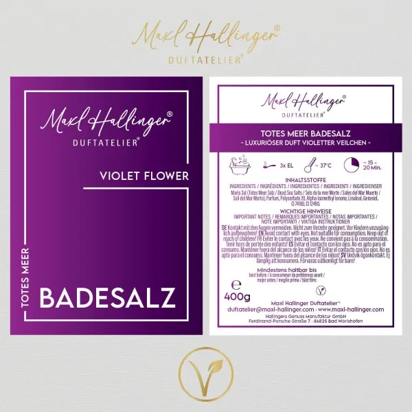 Violet Flower - Badesalze, Badezusatz Totes Meer