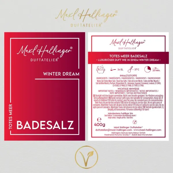 Winter Dream - Badesalze, Badezusatz Totes Meer