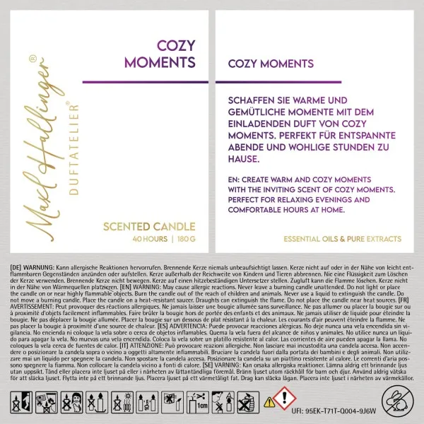 Cozy Moments (Cozy Moments) - Duftkerze, 40h Raumduft Sojawachs