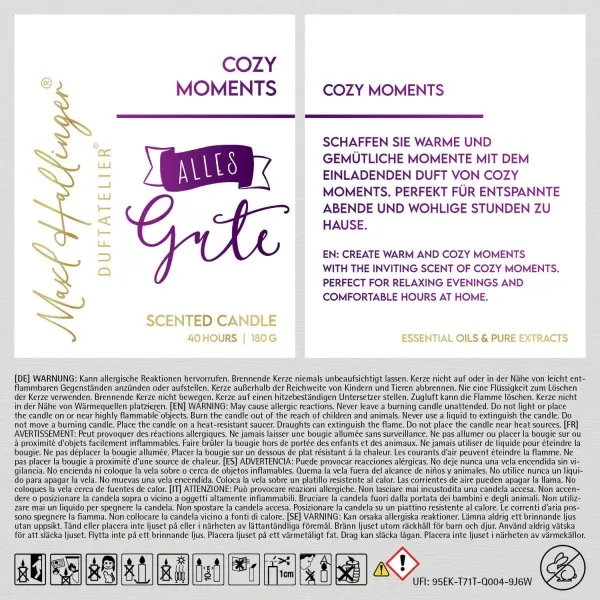 Alles Gute (Cozy Moments) - Duftkerze, 40h Raumduft Sojawachs