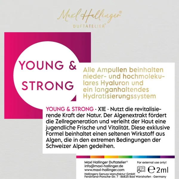 Young & Strong (Algae) - Serum, 1x vegane Gesichtspflege