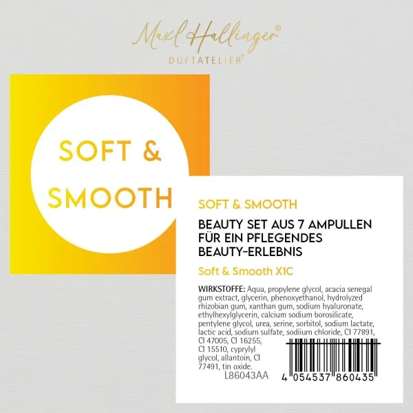 Soft & Smooth (Kräuter) - Serum-Set, 7x vegane Gesichtspflege