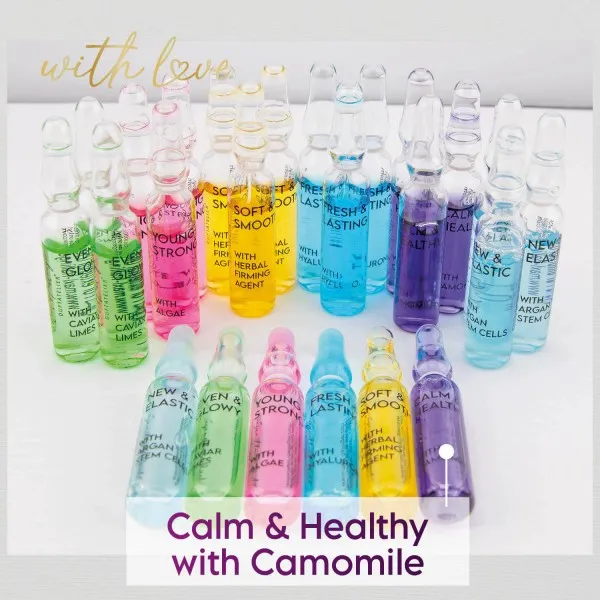 Calm & Healthy (Kamille) - Serum-Set, 7x vegane Gesichtspflege