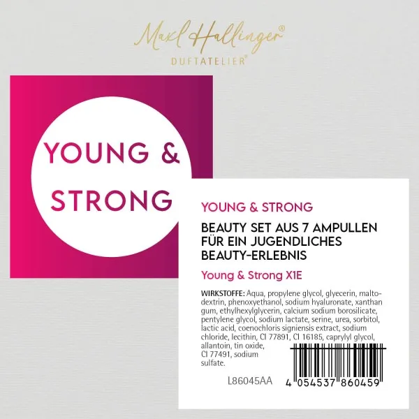 Young & Strong (Kräuter) - Serum-Set, 7x vegane Gesichtspflege