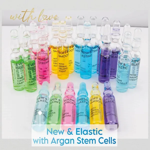 New & Elastic (Argan StemCells) - Serum-Set, 7x vegane Gesichtspflege