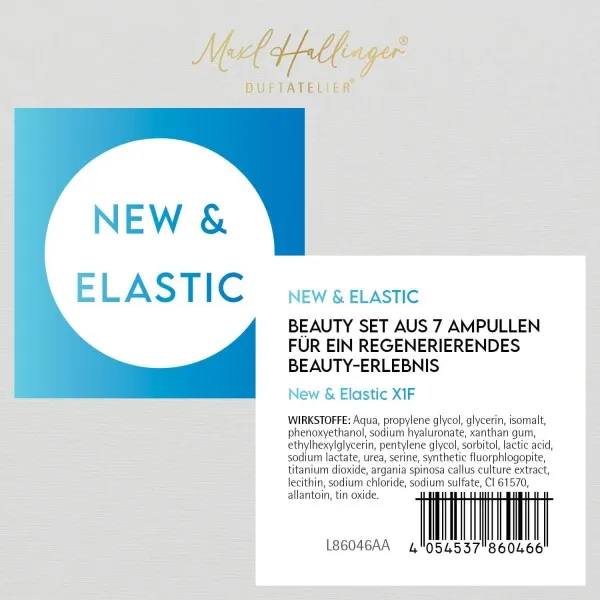 New & Elastic (Argan StemCells) - Serum-Set, 7x vegane Gesichtspflege