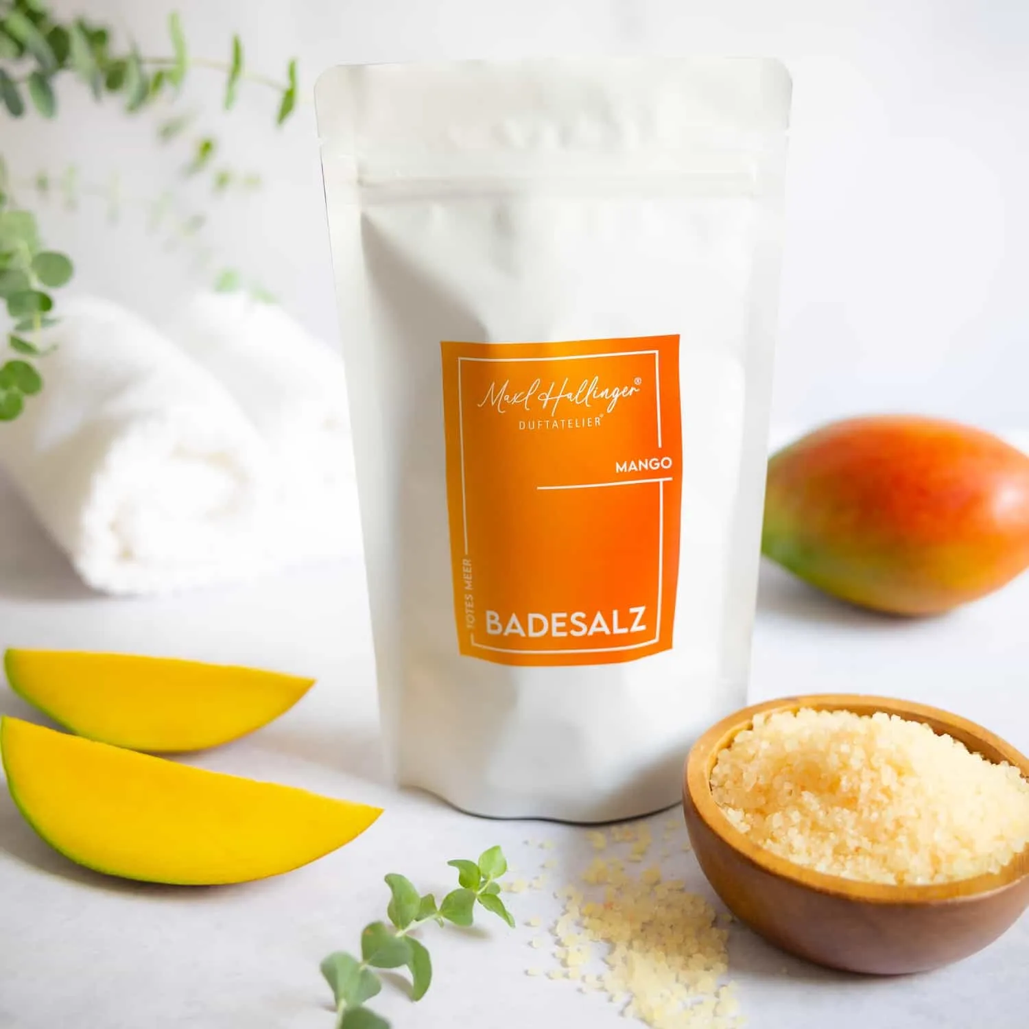 BADESALZE & BADEKRISTALLE - Badezusatz mit Totes Meer Badesalz aus der Edition Maxl Hallinger für entspannende Wohlfühlmomente, Badekristalle & wohltuende Fußbäder. Die besondere Geschenkidee für Wellness, Entspannung & Me-Time