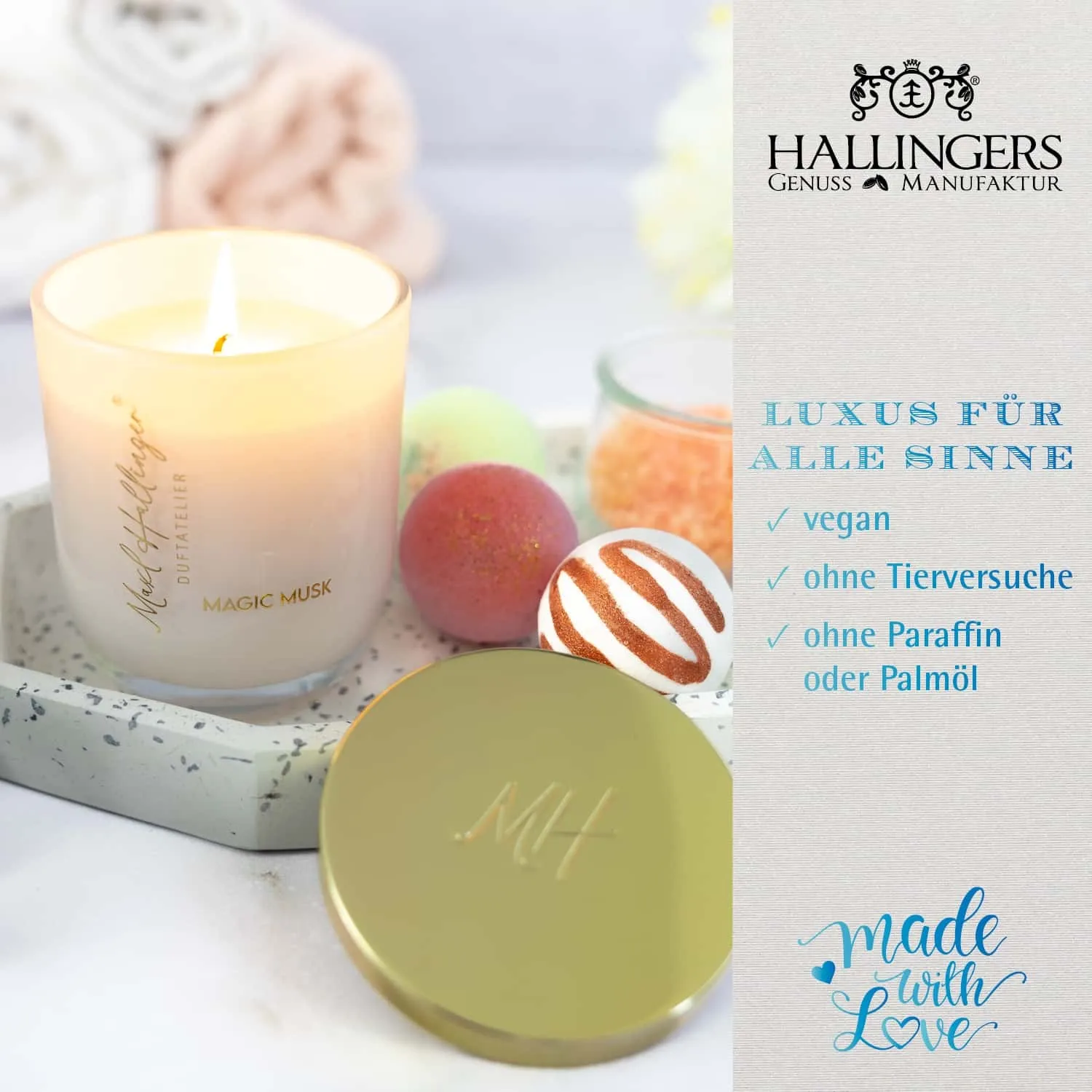GÖNN DIR ETWAS BESONDERES - Edition \Magic Musk\: Vergiss Duftkerzen, die nur beim Anzünden überzeugen - echte Wohlfühlatmosphäre entsteht, wo hochwertige Duftkompositionen, Qualität und Charakter wichtiger sind als Massenware