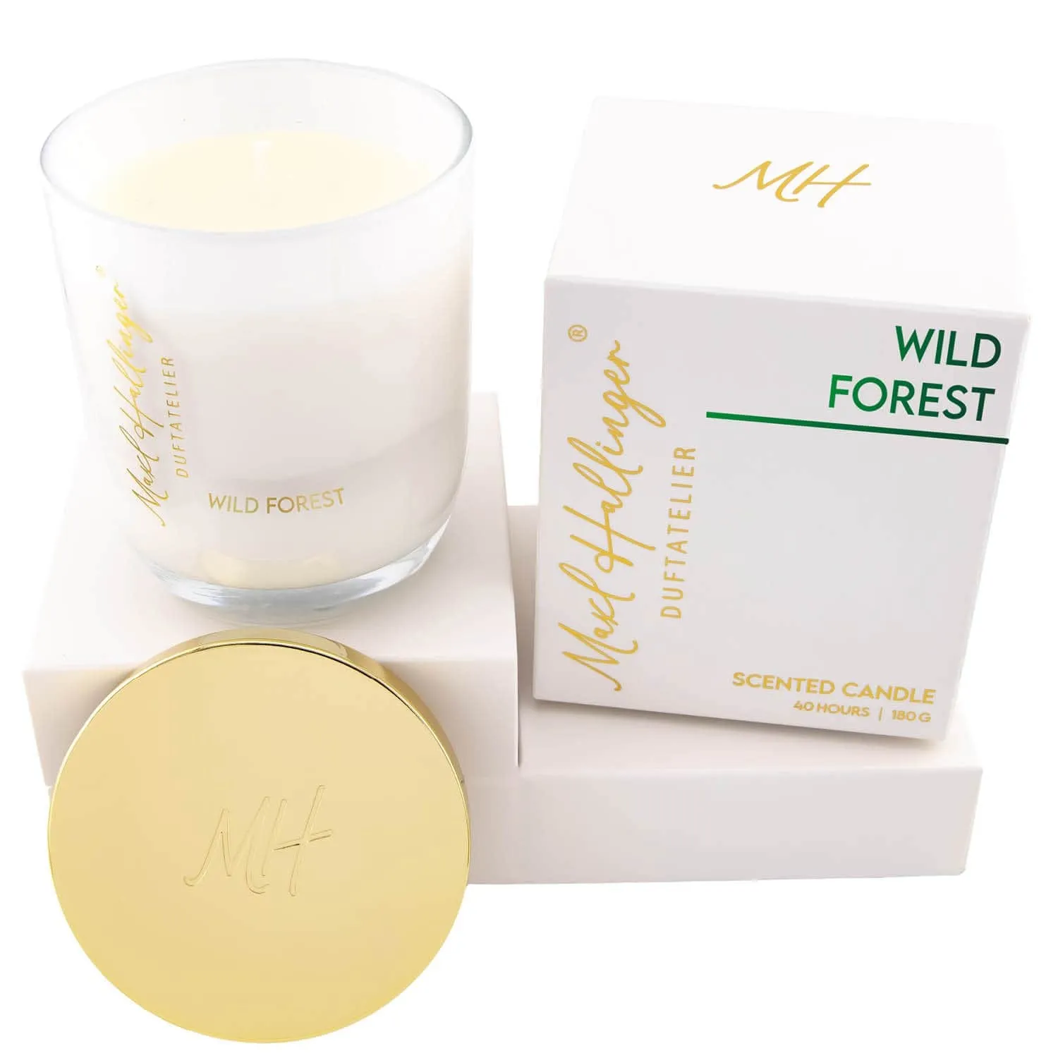 DUFTKERZE IN DER GESCHENKBOX - 40h Raumduft Sojawachs-Kerze im Glas aus der Maxl Hallinger Edition für entspannende Wohlfühlmomente & stilvolle Atmosphäre. Die besondere Geschenkidee für Wellness, Entspannung & Me-Time