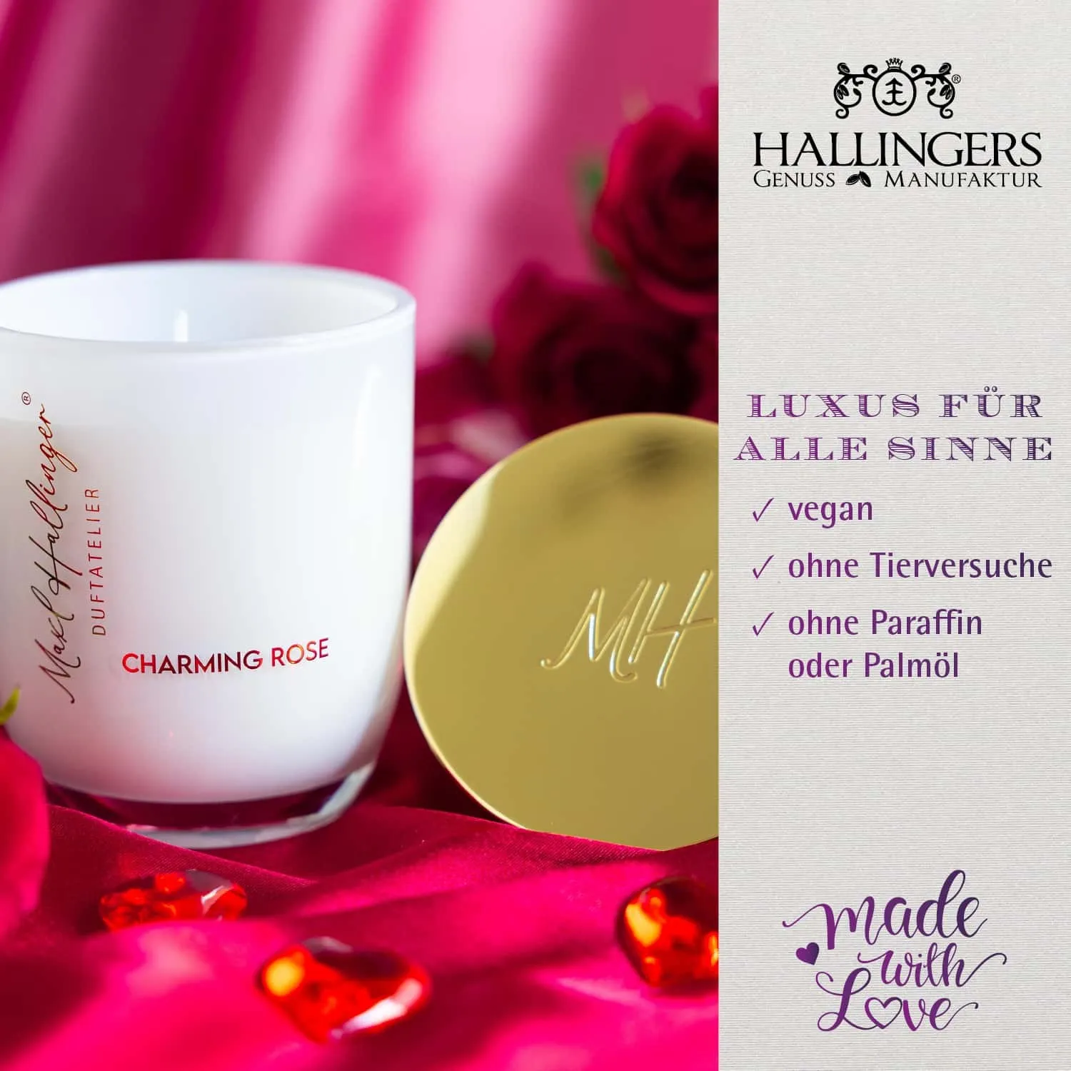 GÖNN DIR ETWAS BESONDERES - Edition \Ich liebe Dich pink\: Vergiss Duftkerzen, die nur beim Anzünden überzeugen - echte Wohlfühlatmosphäre entsteht, wo hochwertige Duftkompositionen, Qualität und Charakter wichtiger sind als Massenware