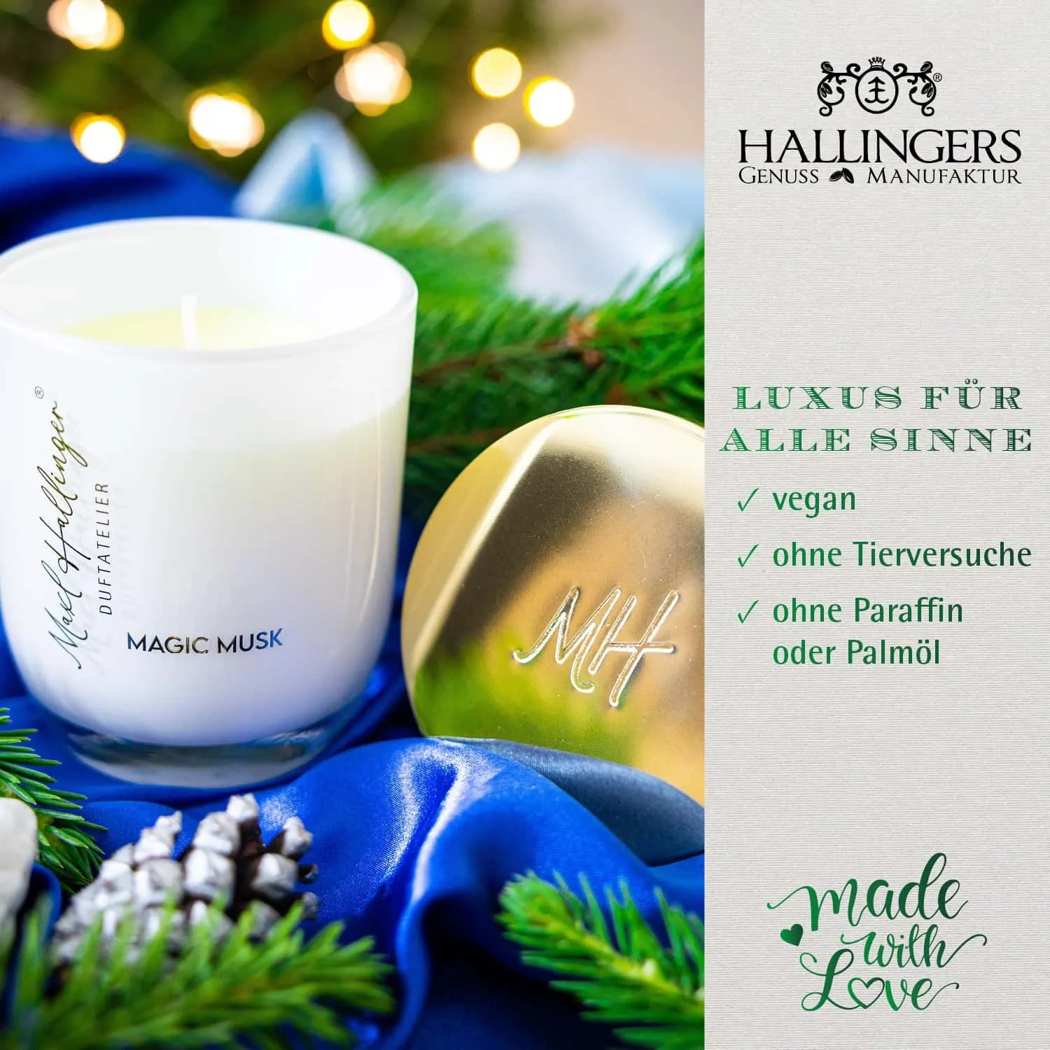 GÖNN DIR ETWAS BESONDERES - Edition \Frohe Weihnachten Glitzerschnee\: Vergiss Duftkerzen, die nur beim Anzünden überzeugen - echte Wohlfühlatmosphäre entsteht, wo hochwertige Duftkompositionen, Qualität und Charakter wichtiger sind als Massenware