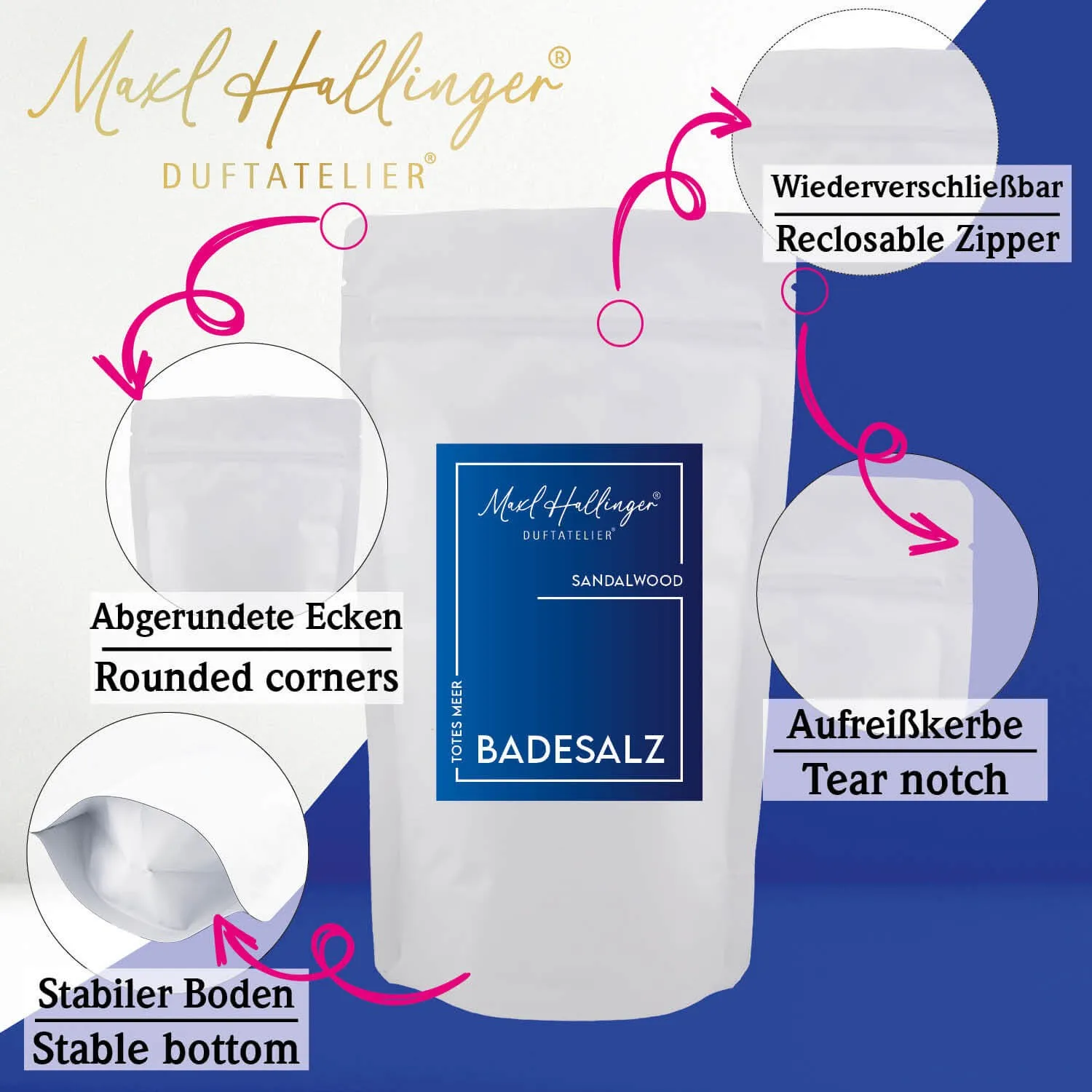 Sandalwood - Badesalze, Badezusatz Totes Meer