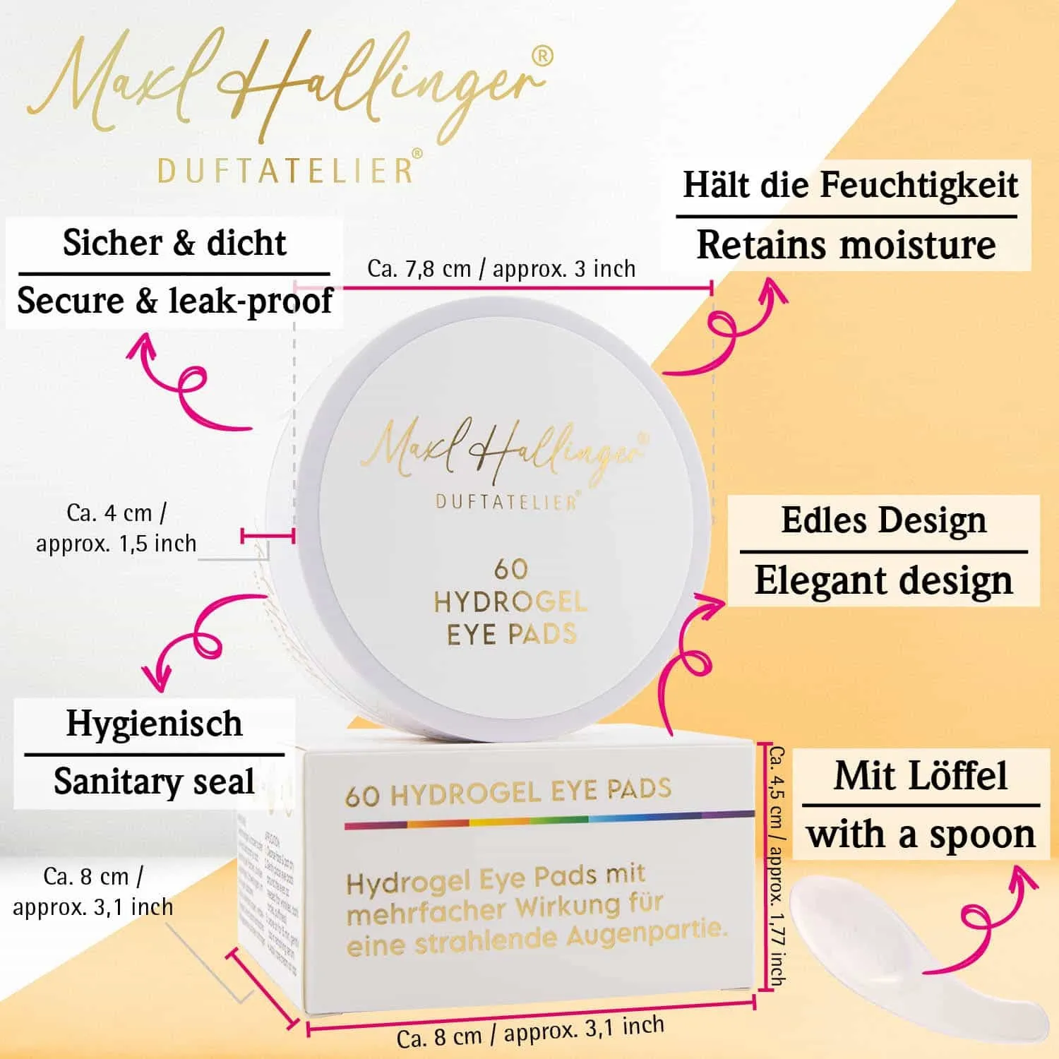 Hydrogel Eyepads - Augenpads, 60x Hydropad Eye Patches