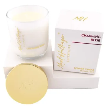 Charming Rose (Rosenduft) - Duftkerze, 40h Raumduft Sojawachs